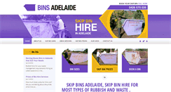 Desktop Screenshot of binsadelaide.com.au