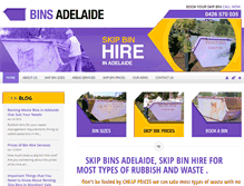 Tablet Screenshot of binsadelaide.com.au
